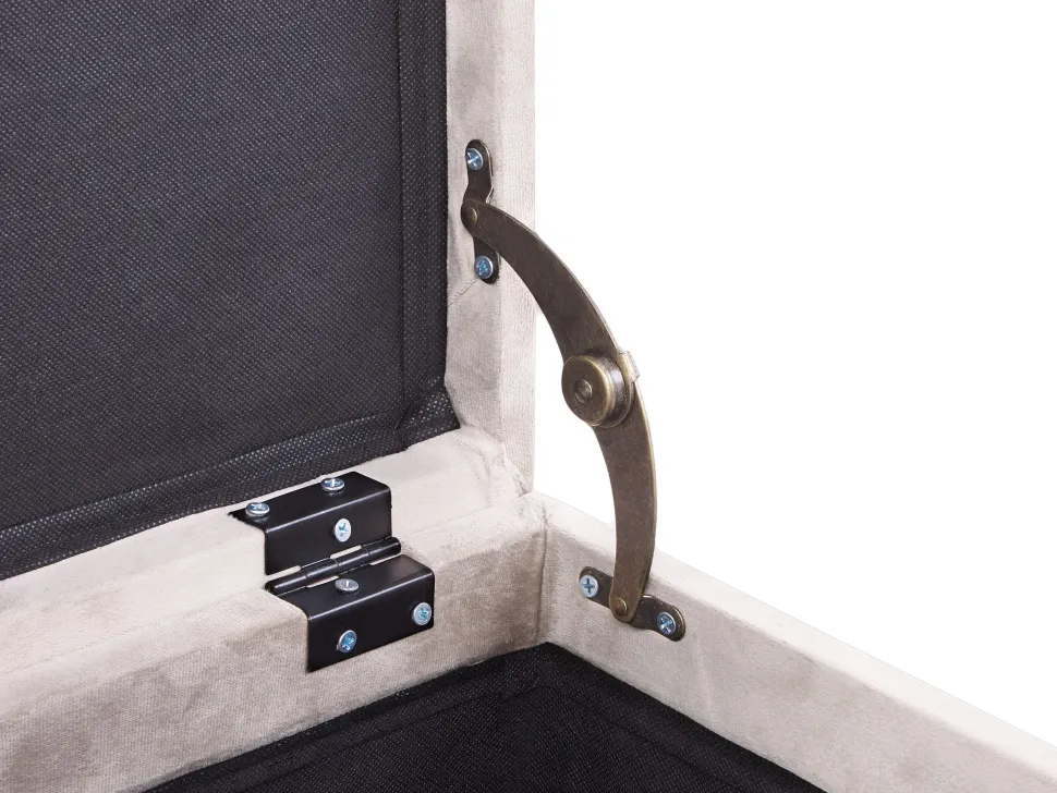 Repousa-Pes Em Veludo Rosa Salmao Com Arrumação Loretto