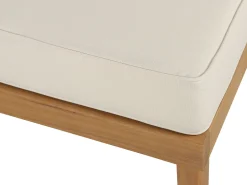 Repousa-Pes Para Jardim Branco Em Madeira Clara Baratti