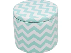 Repousa-Pes Verde E Branco Com Arrumação Tunica