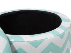 Repousa-Pes Verde E Branco Com Arrumação Tunica