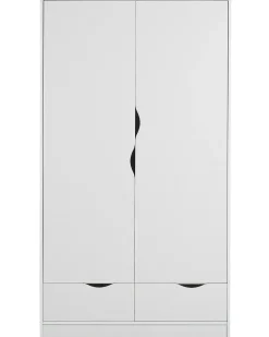 Roupeiro Com 2 Portas E 2 Gavetas Branco 180 Cm Bremen