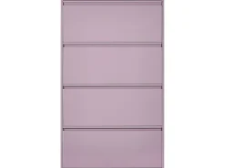 Sapateira Com 4 Gavetas Em Metal Violeta Torrens