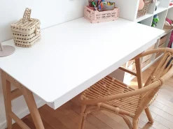 Secretaria Branca Com 2 Gavetas 120 X 70 Cm Sheslay