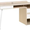 Secretaria Branca E Castanha Clara Com 3 Gavetas 130 X 60 Cm Caracas