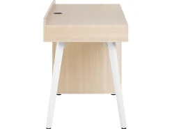 Secretaria Branca E Castanha Clara Com 3 Gavetas 130 X 60 Cm Caracas