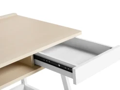 Secretaria Branca E Castanha Clara Com 1 Gaveta 100 X 55 Cm Paramaribo