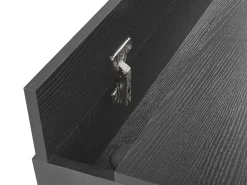 Secretaria Castanha Clara E Preta Com 2 Gavetas 120 X 60 Cm Jena