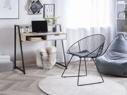 Secretaria Castanha Clara Com 1 Gaveta 100 X 50 Cm Calvin