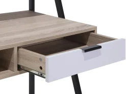 Secretaria Castanha Clara Com 1 Gaveta 100 X 50 Cm Calvin