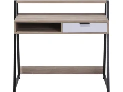 Secretaria Castanha Clara Com 1 Gaveta 100 X 50 Cm Calvin