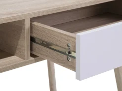 Secretaria Castanha Clara Com 1 Gaveta 100 X 48 Cm Deora