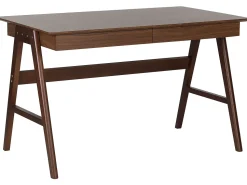 Secretaria Castanha Escura Com 2 Gavetas 120 X 70 Cm Sheslay