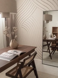 Secretaria Castanha Escura Com 2 Gavetas 120 X 70 Cm Sheslay