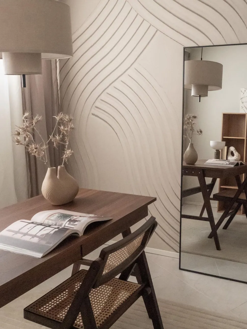 Secretaria Castanha Escura Com 2 Gavetas 120 X 70 Cm Sheslay