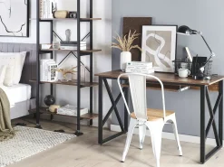 Secretaria Castanha Escura 120 X 60 Cm Darby