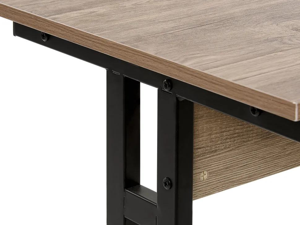 Secretaria Castanha Escura E Preta 120 X 48 Cm Creek