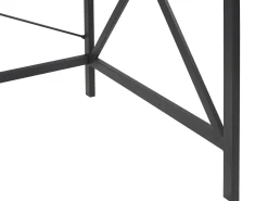 Secretaria Castanha Escura E Preta 115 X 60 Cm Futon