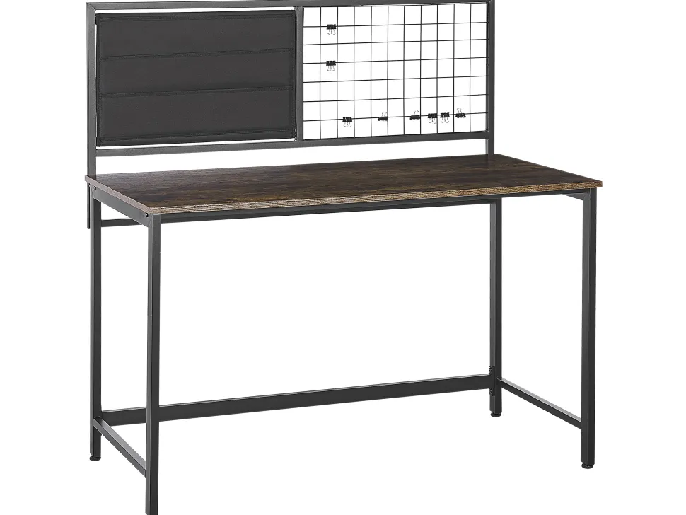 Secretaria Castanha Escura E Preta 118 X 60 Cm Vince