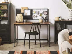 Secretaria Castanha Escura E Preta 118 X 60 Cm Vince