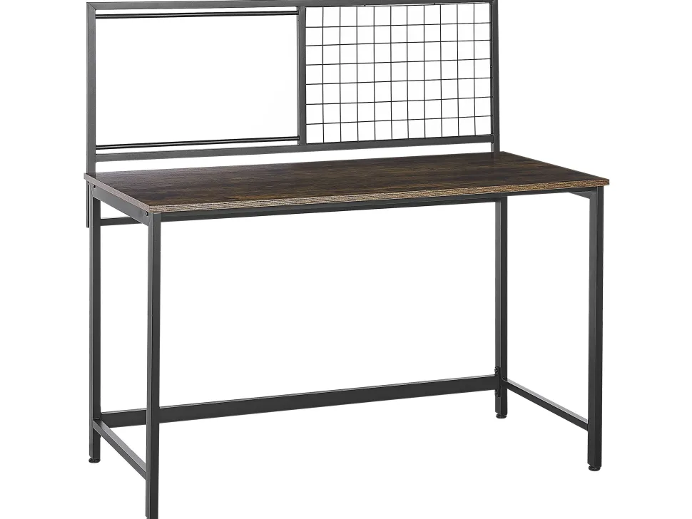 Secretaria Castanha Escura E Preta 118 X 60 Cm Vince