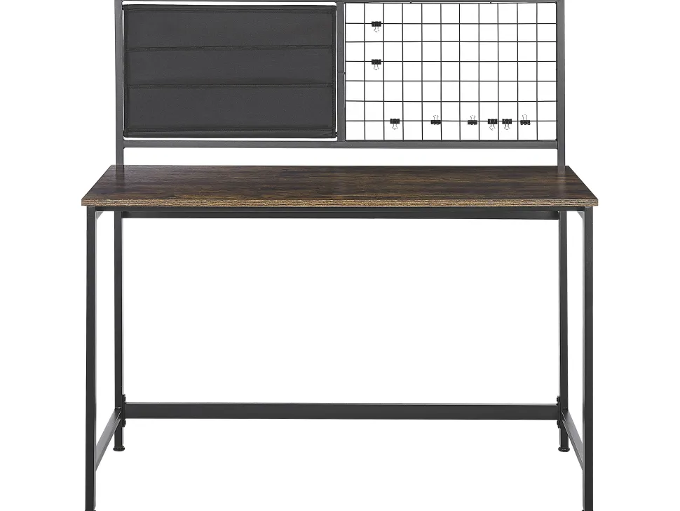 Secretaria Castanha Escura E Preta 118 X 60 Cm Vince