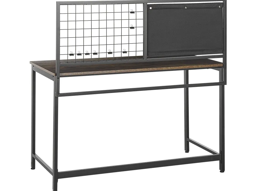 Secretaria Castanha Escura E Preta 118 X 60 Cm Vince