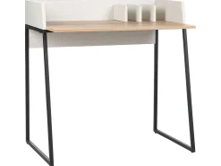 Secretaria Cor De Madeira Clara E Branca 90 X 60 Cm Anah