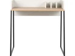 Secretaria Cor De Madeira Clara E Branca 90 X 60 Cm Anah