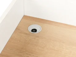 Secretaria Cor De Madeira Clara E Branca 90 X 60 Cm Anah