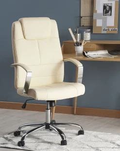 Secretaria Em Madeira Clara Com 2 Gavetas 120 X 60 Cm Lenora