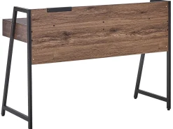 Secretaria Em Madeira Escura Com 2 Gavetas 120 X 50 Cm Harwich