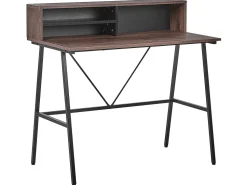 Secretaria Em Madeira Escura 100 X 50 Cm Harison