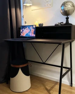 Secretaria Em Madeira Escura 100 X 50 Cm Harison