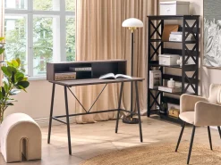 Secretaria Em Madeira Escura 100 X 50 Cm Harison