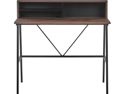 Secretaria Em Madeira Escura 100 X 50 Cm Harison