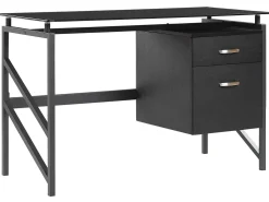 Secretaria Preta Com 2 Gavetas 117 X 57 Cm Moriton