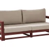 Sofa 2 Lugares Em Madeira De Acacia Vermelha Escura Timor Ii