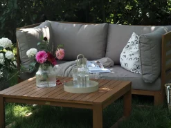Sofa De 2 Lugares Em Madeira De Acacia Clara Trani