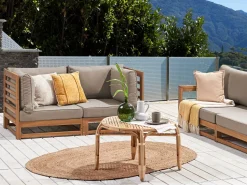Sofa De 2 Lugares Em Madeira De Acacia Clara Trani