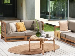Sofa De 2 Lugares Em Madeira De Acacia Clara Trani