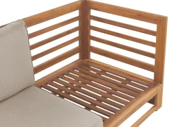 Sofa De 2 Lugares Em Madeira De Acacia Clara Trani