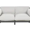 Sofa De Jardim 2 Lugares Em Aluminio Cinzento Claro Esperia