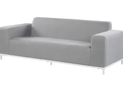 Sofa De Jardim Cinzento Claro E Branco Rovigo