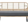 Sofa De Jardim De 2 Lugares Em Rattan Cor Natural Pratello