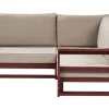 Sofa De Jardim De 2 Lugares Madeira De Acacia Certificada Vermelha Escura Timor Ii