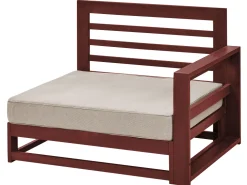 Sofa De Jardim De 2 Lugares Madeira De Acacia Certificada Vermelha Escura Timor Ii