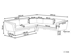 Sofa De Jardim Modular 5 Lugares Cinzento Loretello