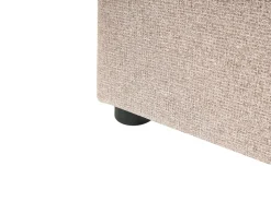 Sommier De Solteiro Com Arrumação Em Tecido Creme 90 X 200 Cm Dinan