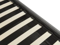 Sommier De Solteiro Com Arrumação Em Tecido Cinzento Escuro 90 X 200 Cm Dinan