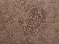 Tamborete Animal Em Pele Sintetica Castanha Horse